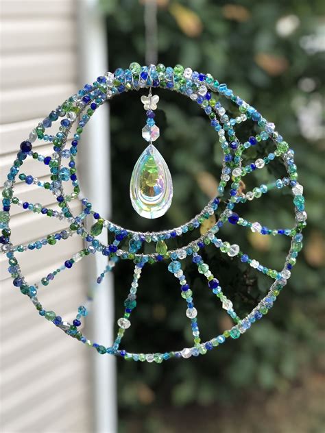 Dream Catcher Suncatcher Suncatchers Hanging Crystals Diy Wire Crafts