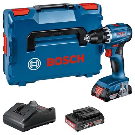 Bosch Gsr 18v 45 Accu Schroefboormachine 2x 2 0 Ah L Boxx