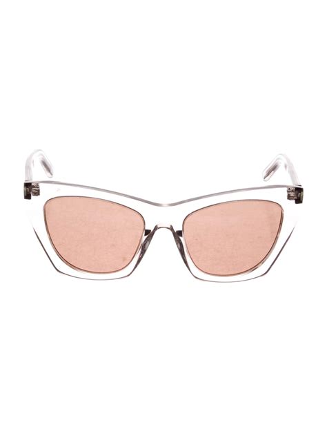 Saint Laurent Kate Cat Eye Sunglasses Pink Sunglasses Accessories