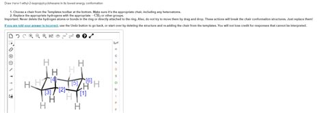 Solved Draw Trans 1 Ethyl 2 Isopropylcyclohexane In Its Chegg