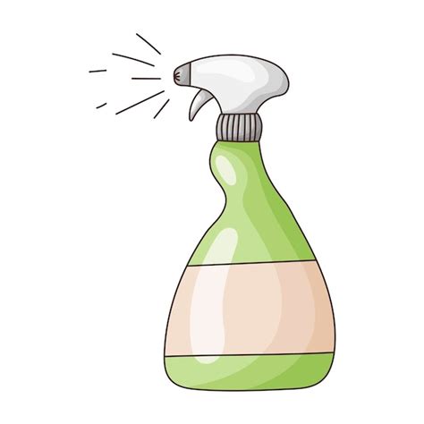 Icono De Vector De Botella De Dibujos Animados Con Detergente Jab N