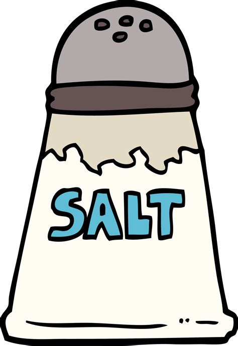 Hand Drawn Doodle Style Cartoon Salt Shaker 12071055 Vector Art At Vecteezy