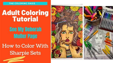 Adult Coloring Tutorial How To Color With Sharpies Amazon Coloring