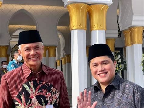 Kemungkinan Besar Pan Dengan Pdip Usung Ganjar Pranowo Dan Erick Thohir