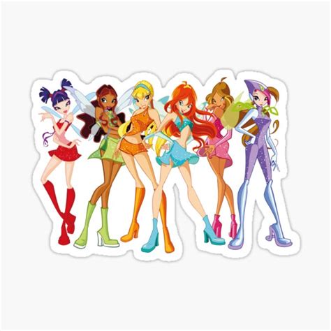 Winx Club Believix Fairies Girls Together Sticker For Sale By