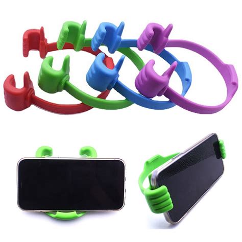 Racing Butterfly Thumbs Up Cell Phone Holder Adjustable Plastic Phone