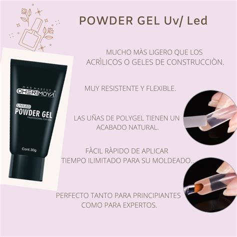 Polygel Powder Gel Cherimoya 30g Colores Nude Esculpidas MercadoLibre