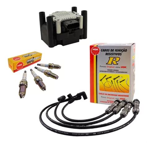 Kit Bobina Cables Bujia Vw Fox Suran