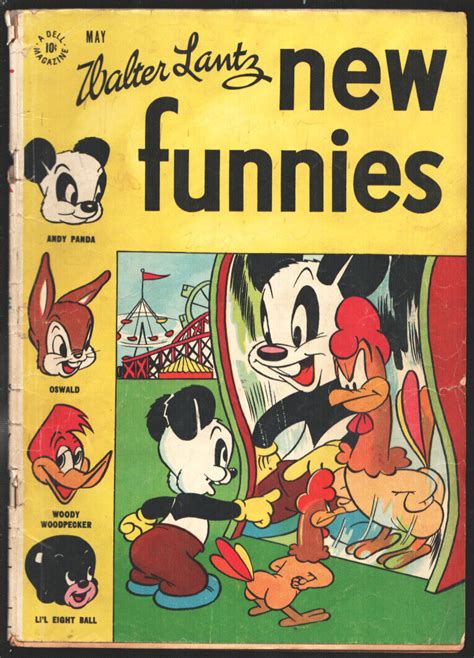 New Funnies Dell Andy Panda Woody Woodpecker Li L Eight Ball