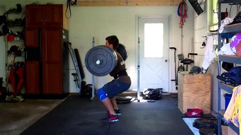 Power Clean Front Squat Complex 245 YouTube