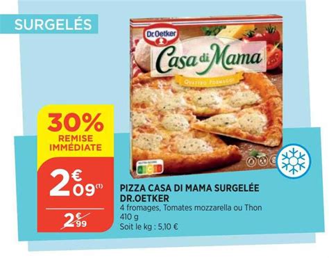 Promo Pizza Casa Di Mama Surgel E Dr Oetker Chez Atac Icatalogue Fr