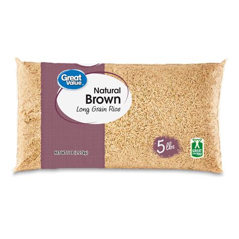 Great Value Kosher Long Grain Brown Rice 5lb