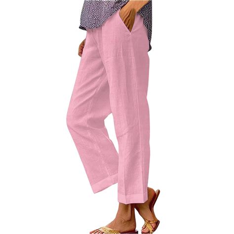 Zenfulyqe 2024 Beach Outfits Split Leg Pants For Women Linen Pants