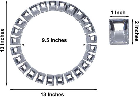 Efavormart Paquete De Platos De Cristal Redondos De Pulgadas Con