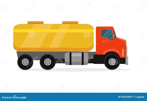 Tank Truck Vector Illustration In Flat Design Cartoondealer