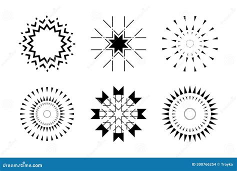 Decorative Radial Ornament In The Form Of A Mandala Cartoon Vector