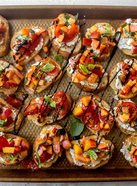 My Favorite Peach Bruschetta Artofit