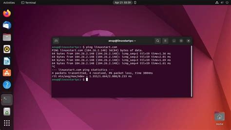 How To Use The Ping Command In Ubuntu Linux Start