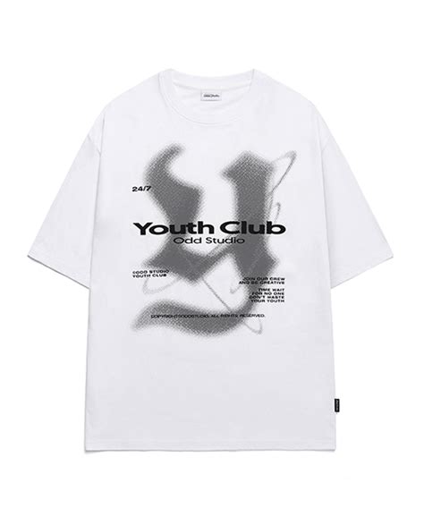 Musinsa Oddstudio Y Logo Overfit T Shirt White