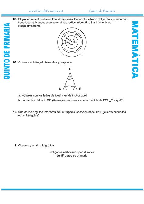 Perímetros y Áreas para Quinto de Primaria doc