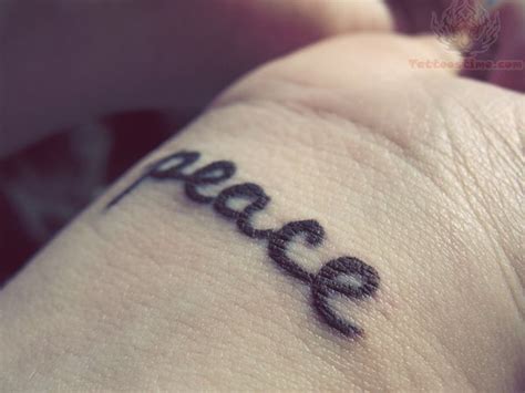 Attractive Peace Wrist Tattoos Wrist Tattoo Pictures