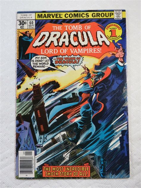The Tomb Of Dracula 60 Marvel 1977 The Wrath Of Dracula 3934459185