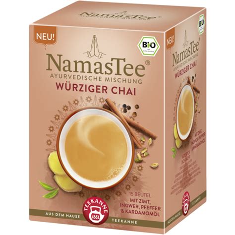 Teekanne Bio Namastee W Rziger Chai G Piccantino Onlineshop