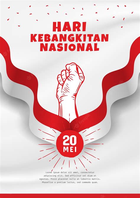 Premium Vector Hari Kebangkitan Nasional 20 Mei Translation May 20