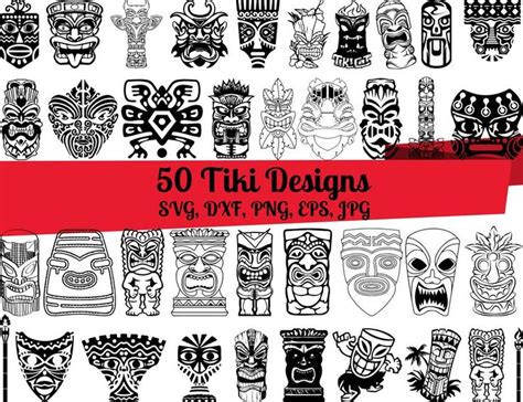 Tiki Designs Svg Dxf Png