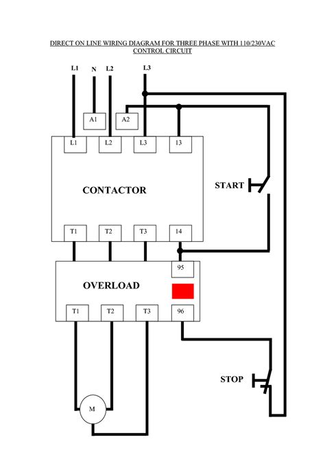 Dol Contactor Wiring Diagram Can I Use A 3 Phase Contactor F