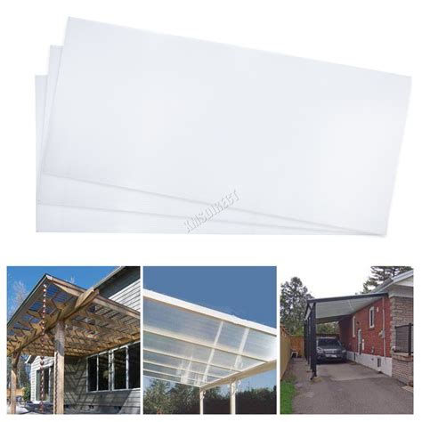 Birchtree 4mm Polycarbonate Sheet 14pcs Greenhouse Panels Solid Glazing Clear Ebay