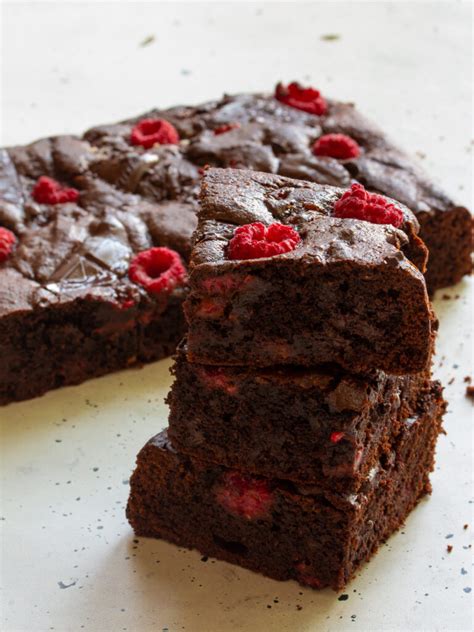 Dark Chocolate Raspberry Brownies Food To Nourish