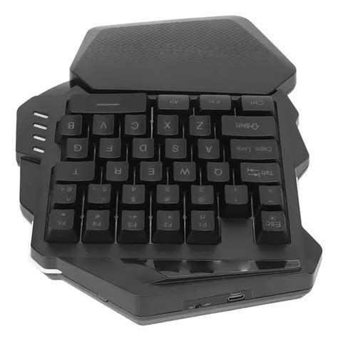 Teclado Para Juegos Con Una Mano Inalámbrico 2 4 G Ilumin Meses