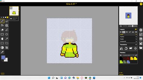 Ummm, i wanna make Kris pixel art and i found out this, UWU Kris. sorry ...