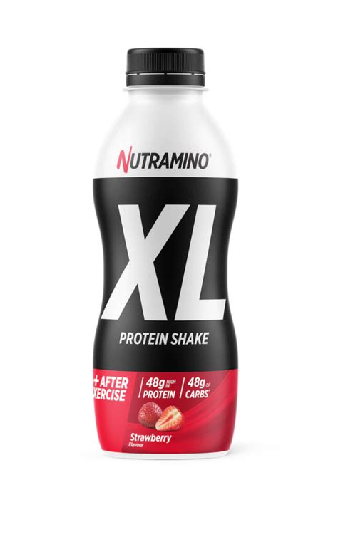 Shake Proteic Nutramino Xl Strawberry 48g Proteine Per Sticla Nutramino Romania