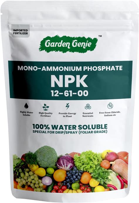 Garden Genie Map Mono Ammonium Phosphate Npk Fertilizers For