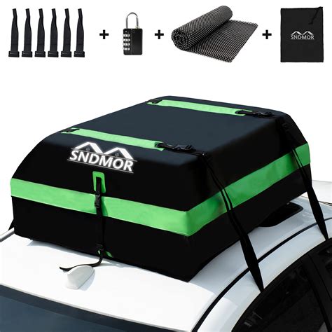 Buy Sndmor Car Roof Bag 15 Cubic Feet Waterproof Car Rooftop Cargo Carrier Bag Roof Bag Cargo