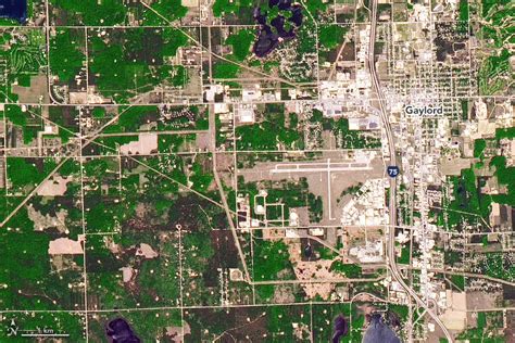 Landsat Image Gallery Tornado Scars Northern Michigan