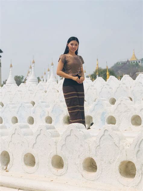 Pin By Thaethae Sheli On Myanmar Traditional Dresses Myanmar