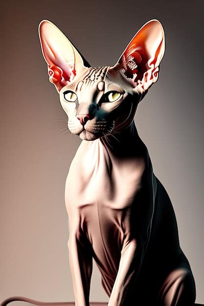 Premium AI Image Sphynx Cat On Isolated On Transparent Background