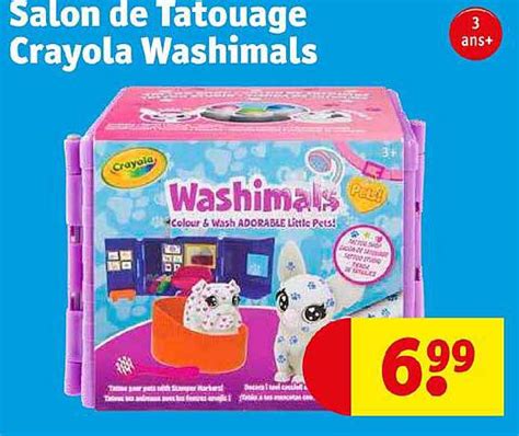 Promo Salon De Tatouage Crayola Washimals Chez Kruidvat Icatalogue Fr