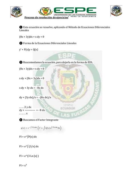 Ejercicios Resueltos De Ecuaciones Diferenciales Pdf