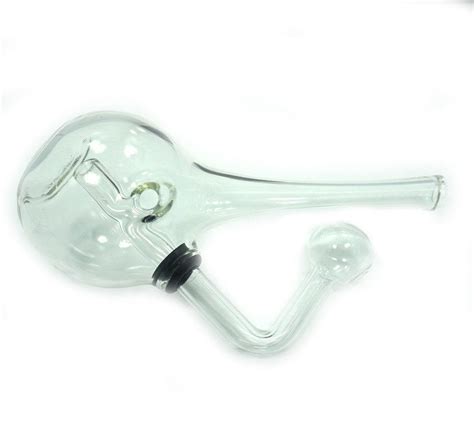 Glass Clear Oil Burner Bubbler Pipe For Oil Wax Thick Heavy Glass With