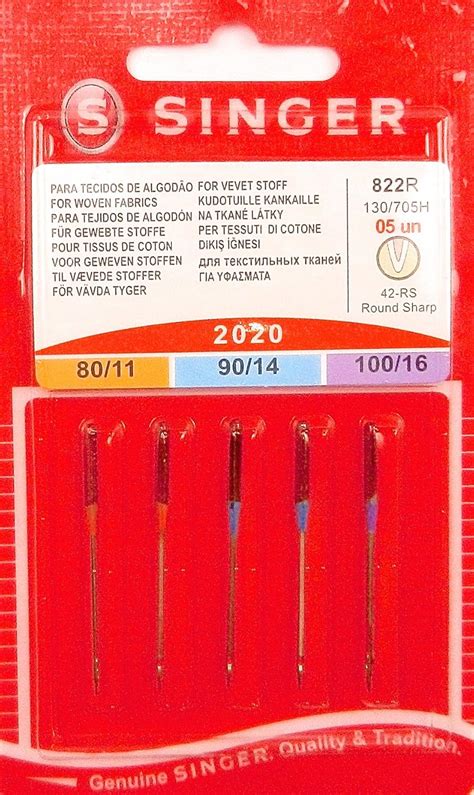 Singer Universal Regular Sewing Machine Needles Assorted 80 11 90