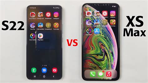 Samsung Galaxy S22 Vs IPhone XS MAX SPEED TEST OMG Even XS MAX Is