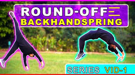 Roundoff Back Handspring Step By Step Vid 1 Youtube