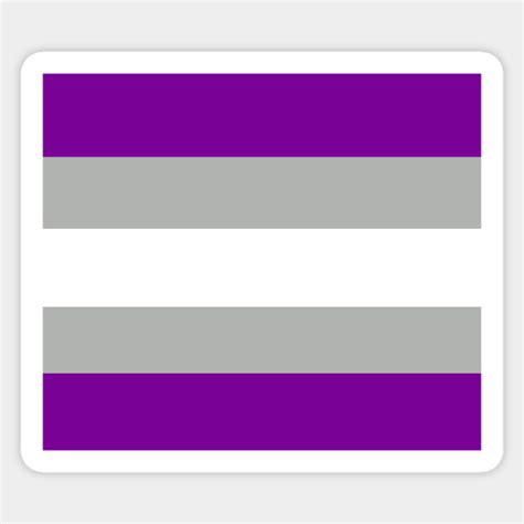 Grey Asexual Pride Flag Grey Asexual Sticker Teepublic