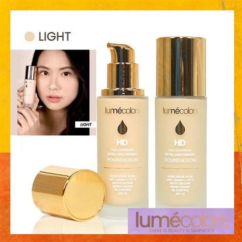 Jual Foundation Lumecolors Hd Full Coverage Ultra Lightweight Spf