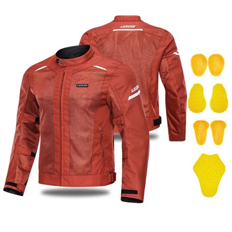 LYSCHY Women Men Motorcycle Jacket Breathable Anti Fall Motorcycle