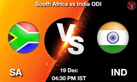 Sa Vs Ind Dream11 Prediction Team Live Cricket 19 Dec 2023